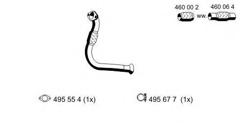 ERNST 522564 Труба вихлопного газу