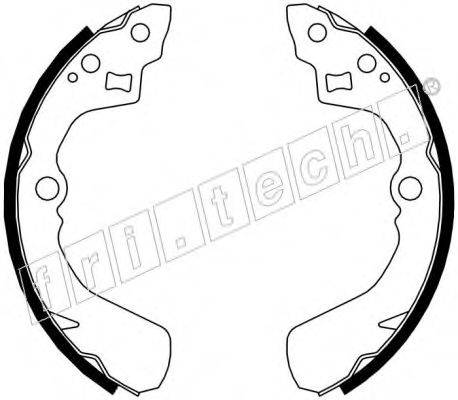 FRI.TECH. 1026345 Комплект гальмівних колодок