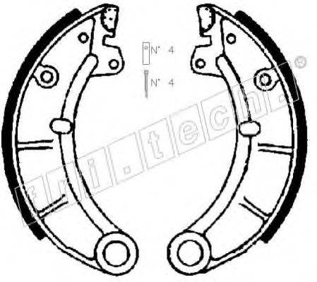 FRI.TECH. 1034061 Комплект гальмівних колодок