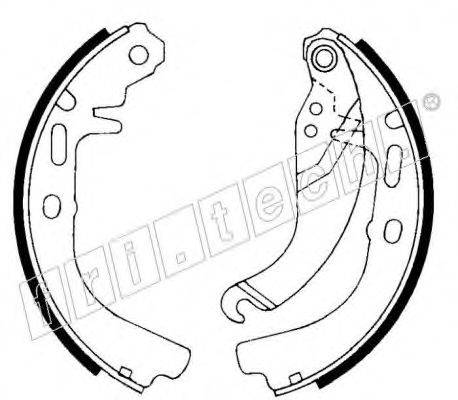 FRI.TECH. 1073161 Комплект гальмівних колодок