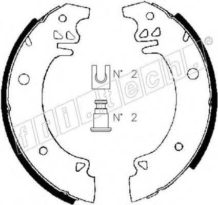 FRI.TECH. 1079177 Комплект гальмівних колодок