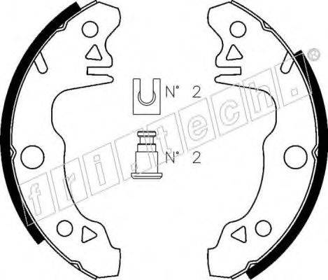 FRI.TECH. 1088205 Комплект гальмівних колодок