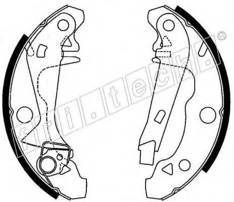 FRI.TECH. 1088229Y Комплект гальмівних колодок