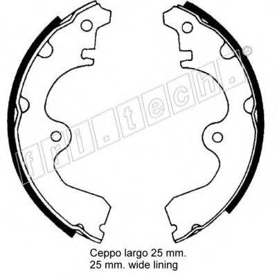 FRI.TECH. 1115278 Комплект гальмівних колодок