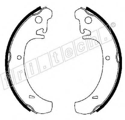 FRI.TECH. 1122004 Комплект гальмівних колодок