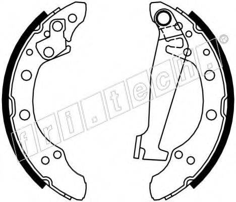 FRI.TECH. 1124284 Комплект гальмівних колодок