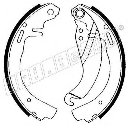 FRI.TECH. 17073 Комплект гальмівних колодок
