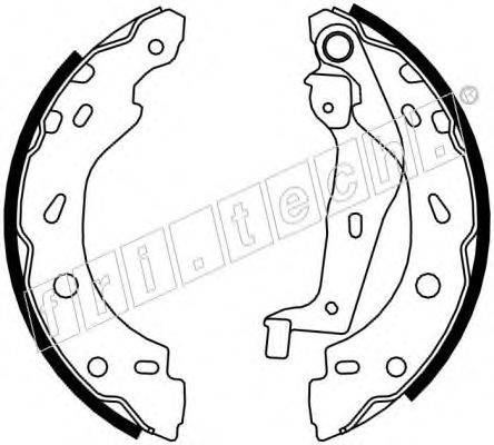 FRI.TECH. 17185 Комплект гальмівних колодок