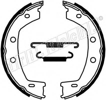 FRI.TECH. 1092312K Комплект гальмівних колодок, стоянкова гальмівна система
