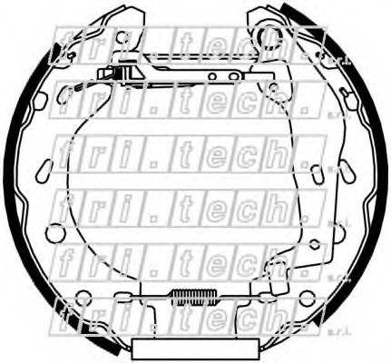 FRI.TECH. 16452 Комплект гальмівних колодок