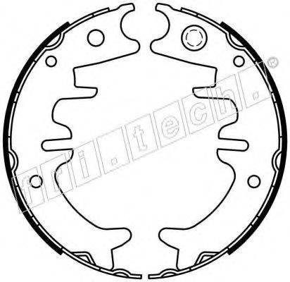 FRI.TECH. 1115330 Комплект гальмівних колодок, стоянкова гальмівна система
