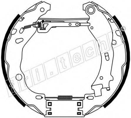 FRI.TECH. 16471 Комплект гальмівних колодок