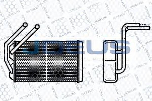 JDEUS 202M04 Теплообмінник, опалення салону