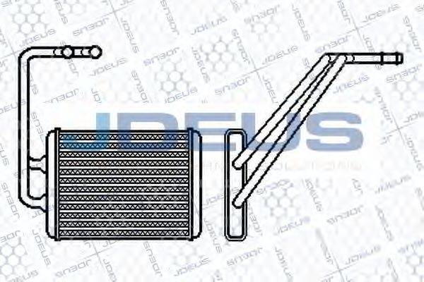 JDEUS 254M26 Теплообмінник, опалення салону