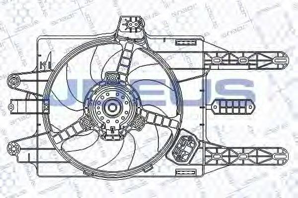 JDEUS EV815600 Вентилятор, охолодження двигуна