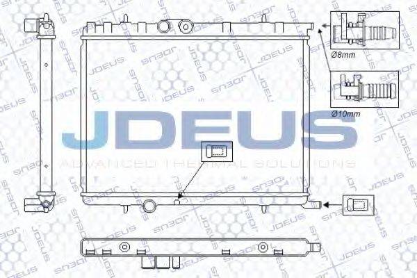 JDEUS RA0070140 Радіатор, охолодження двигуна