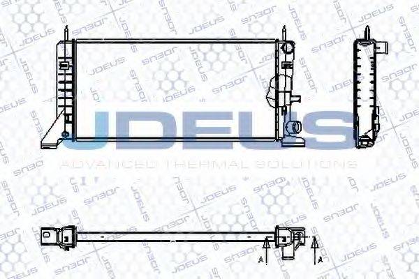 JDEUS RA0120140 Радіатор, охолодження двигуна