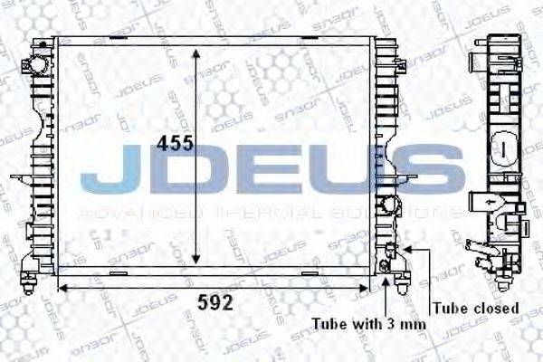 JDEUS 002M20 Радіатор, охолодження двигуна