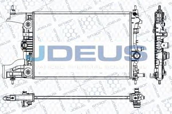 JDEUS RA0201080 Радіатор, охолодження двигуна