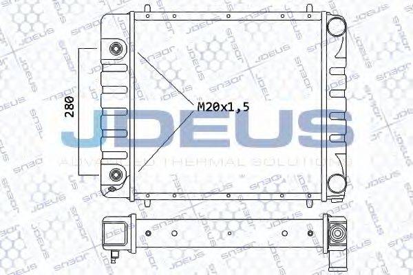 JDEUS 002M24 Радіатор, охолодження двигуна