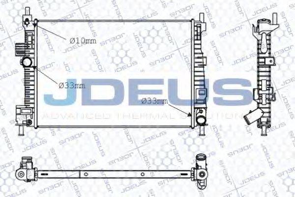 JDEUS 012M42 Радіатор, охолодження двигуна