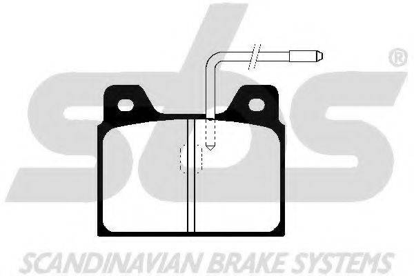 SBS 1501229941 Комплект гальмівних колодок, дискове гальмо