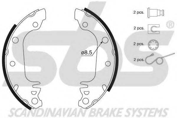 SBS 18512725291 Комплект гальмівних колодок