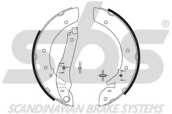 SBS 18492737390 Комплект гальмівних колодок