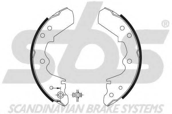 SBS 18492714471 Комплект гальмівних колодок