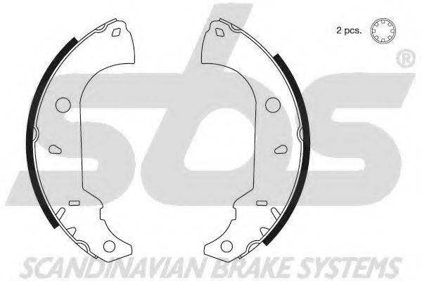 SBS 18492723483 Комплект гальмівних колодок