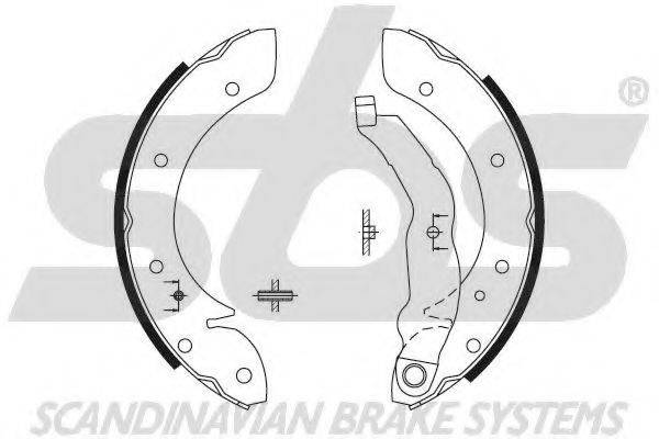 SBS 18492799575 Комплект гальмівних колодок