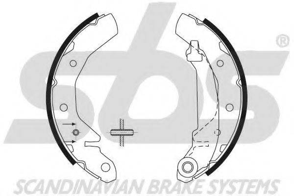 SBS 18492750610 Комплект гальмівних колодок