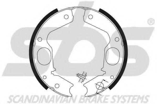 SBS 18492730645 Комплект гальмівних колодок, стоянкова гальмівна система