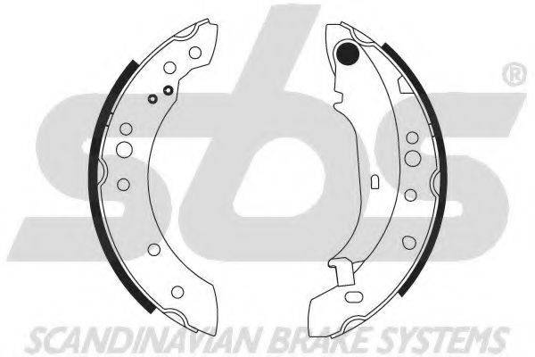 SBS 18492739760 Комплект гальмівних колодок