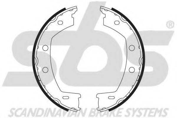 SBS 18492740768 Комплект гальмівних колодок, стоянкова гальмівна система