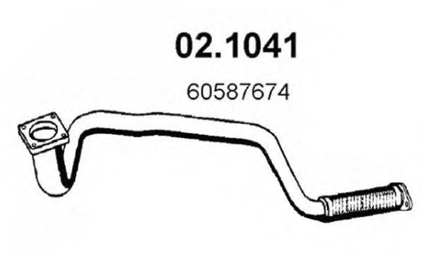 ASSO 021041 Труба вихлопного газу