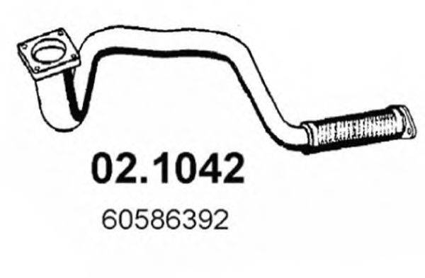ASSO 021042 Труба вихлопного газу