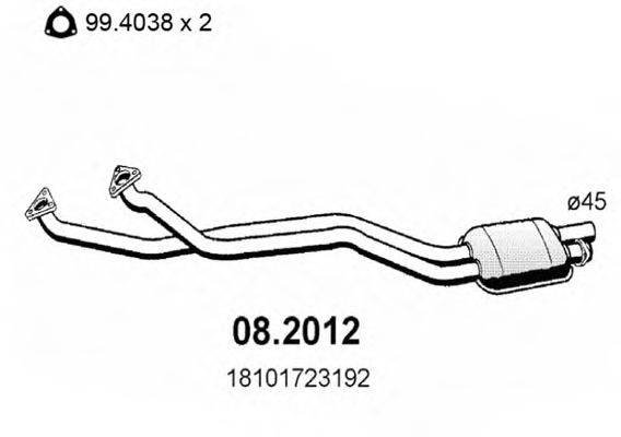 ASSO 082012 Передглушувач вихлопних газів