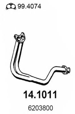 ASSO 141011 Труба вихлопного газу