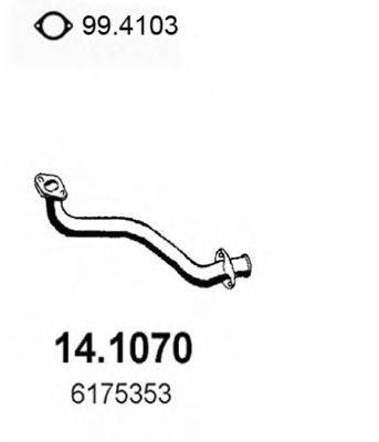 ASSO 141070 Труба вихлопного газу
