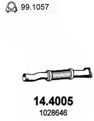 ASSO 144005 Труба вихлопного газу