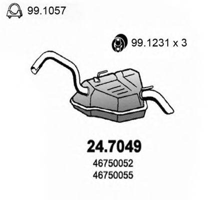 ASSO 247049 Глушник вихлопних газів кінцевий