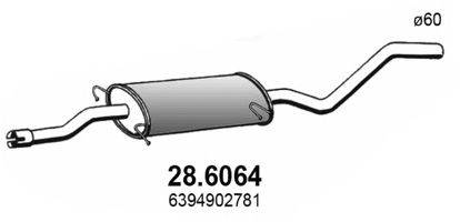 ASSO 286064 Середній глушник вихлопних газів