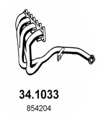 ASSO 341033 Труба вихлопного газу