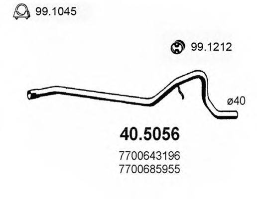 ASSO 405056 Труба вихлопного газу