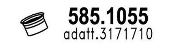 ASSO 5851055 Труба вихлопного газу