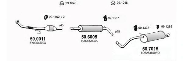 ASSO ART3723 Система випуску ОГ