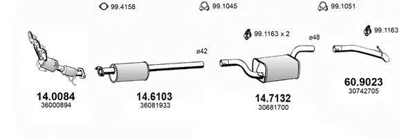 ASSO ART4431 Система випуску ОГ