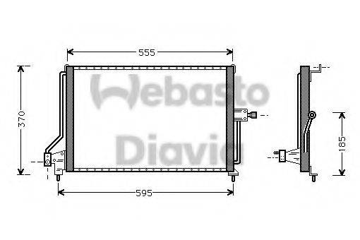 WEBASTO 82D0225047B Конденсатор, кондиціонер