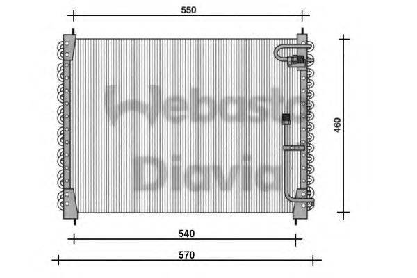 WEBASTO 82D0225077B Конденсатор, кондиціонер